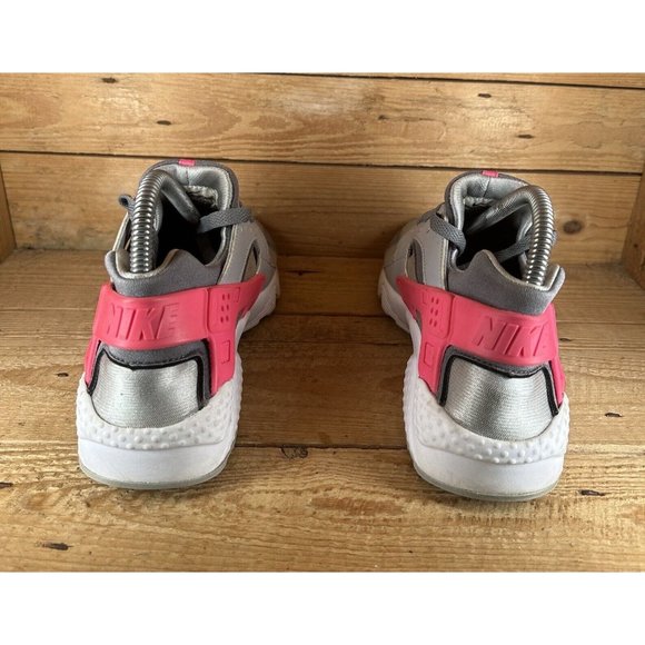 NIKE Huarache Run GS 654280-006 Athletic Shoes Grey/Pink Size 6Y Womens 7.5 - Picture 5 of 8